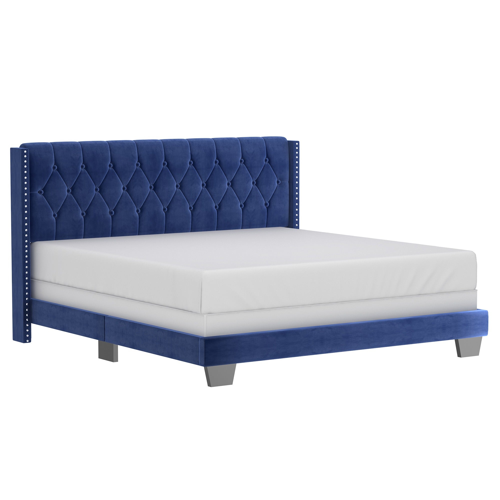 Gunner 78" King Bed in Light Grey
