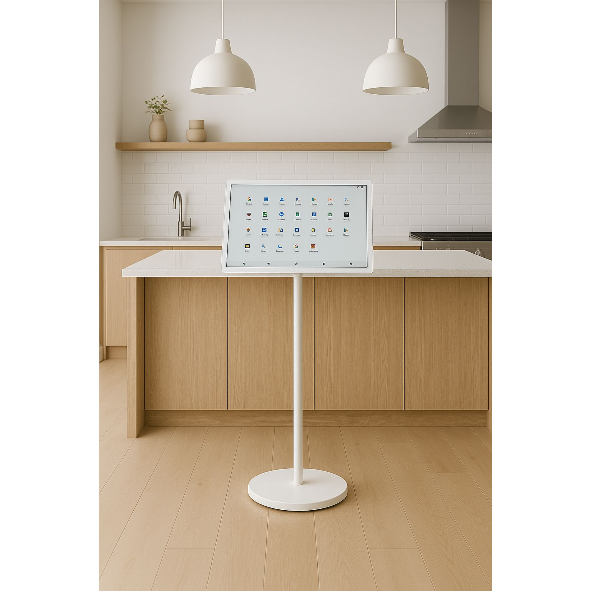 Écran sans fil intelligent MOVEI avec support pour mobile – Écran tactile et alimentation par batterie