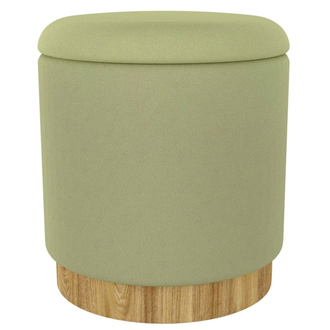 Pouf de rangement rond Alya