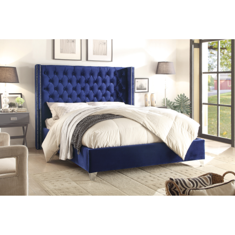 IF-5891 Wing Bed with Deep Button Tufting