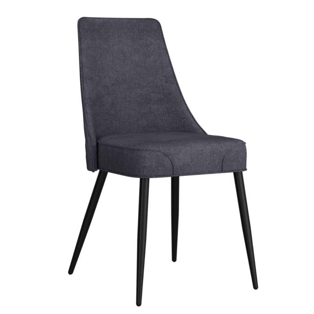 Chaise de salle à manger Koda, tissu, lot de 2