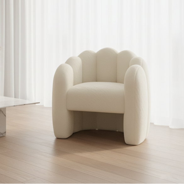 Pandora Accent Chair in Ivory