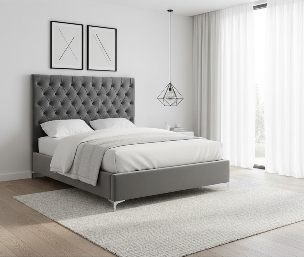 IF-5640 Grey Double Bed