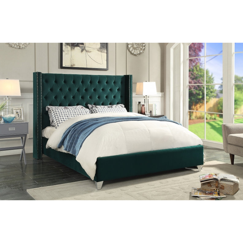 IF-5894 Green Queen Bed