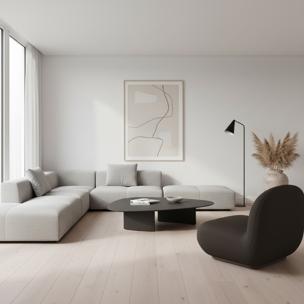 Fauteuil d'appoint Zilano en boucle anthracite