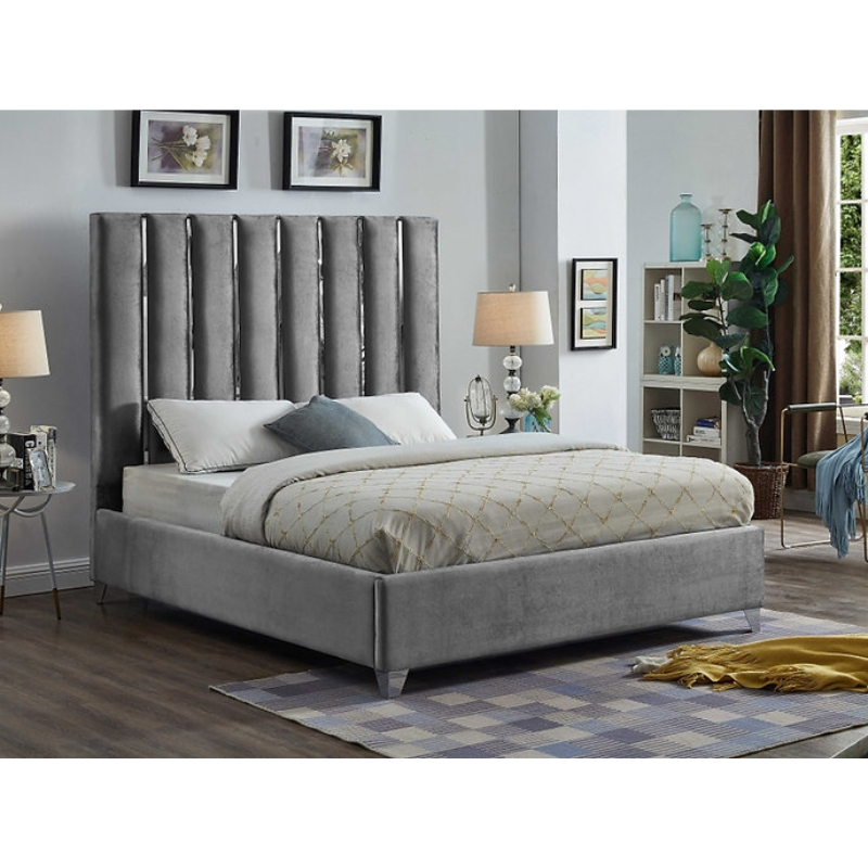 IF-5620 Grey  Queen Bed