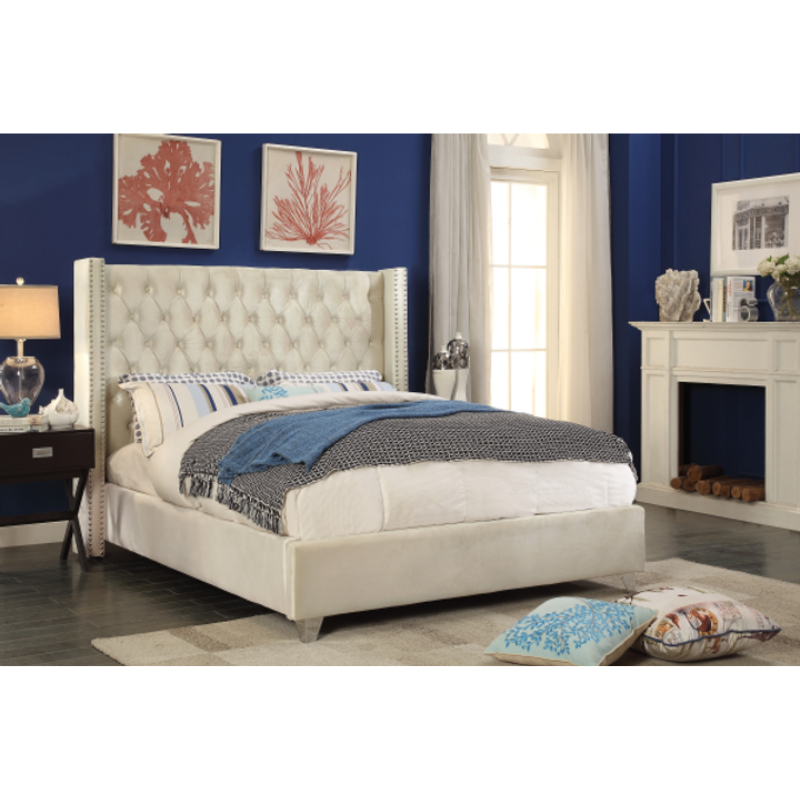 IF-5892 Creme Double Bed