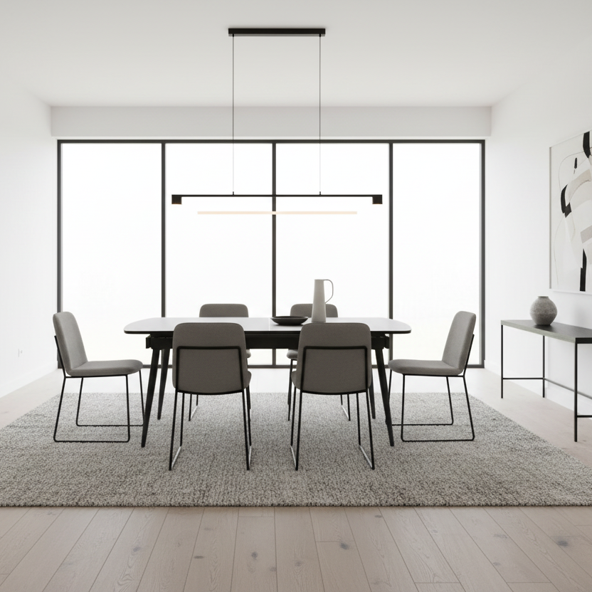 Fabian Dining Table - Dark Grey