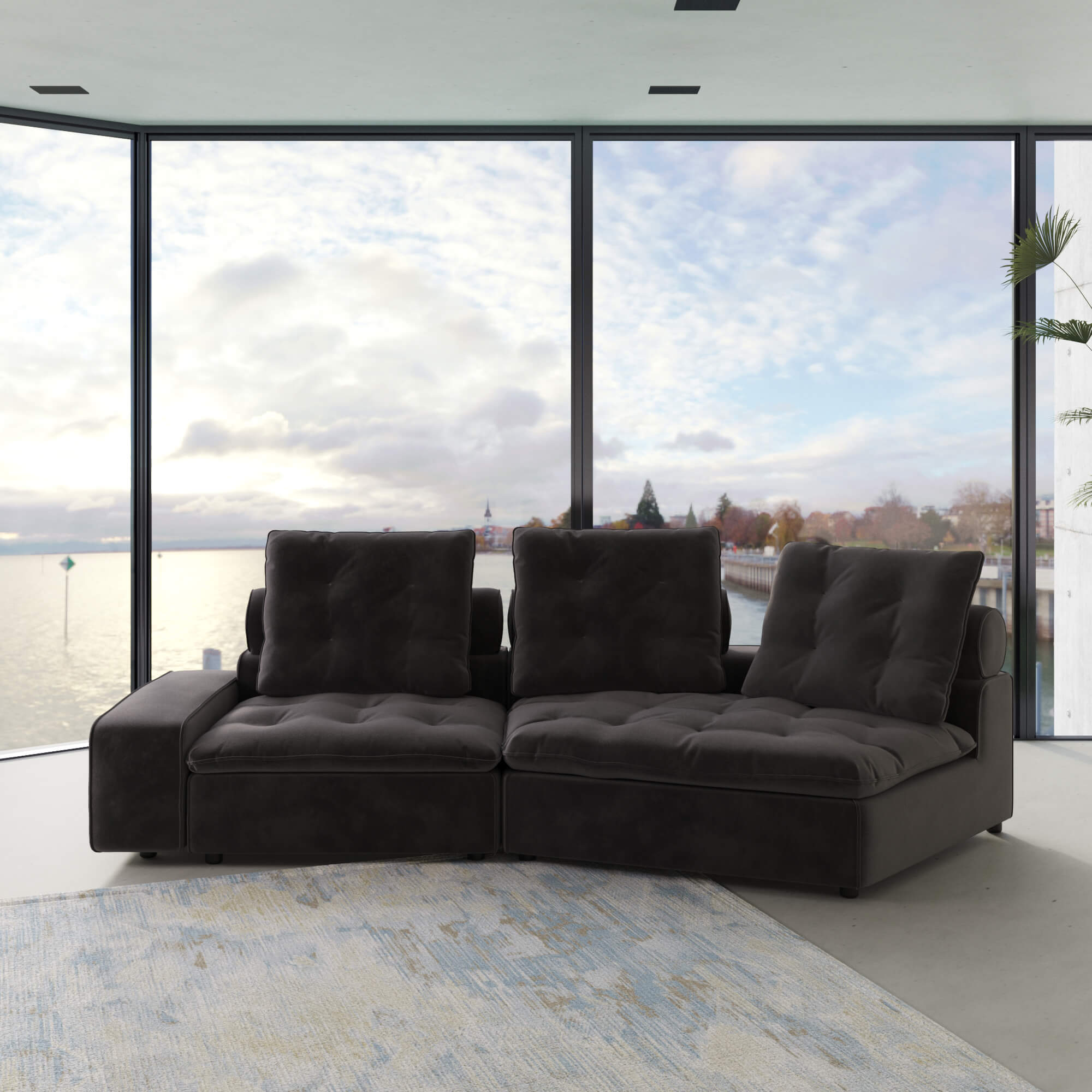 Sky Cloud Deluxe Adjustable Sectional Sofa