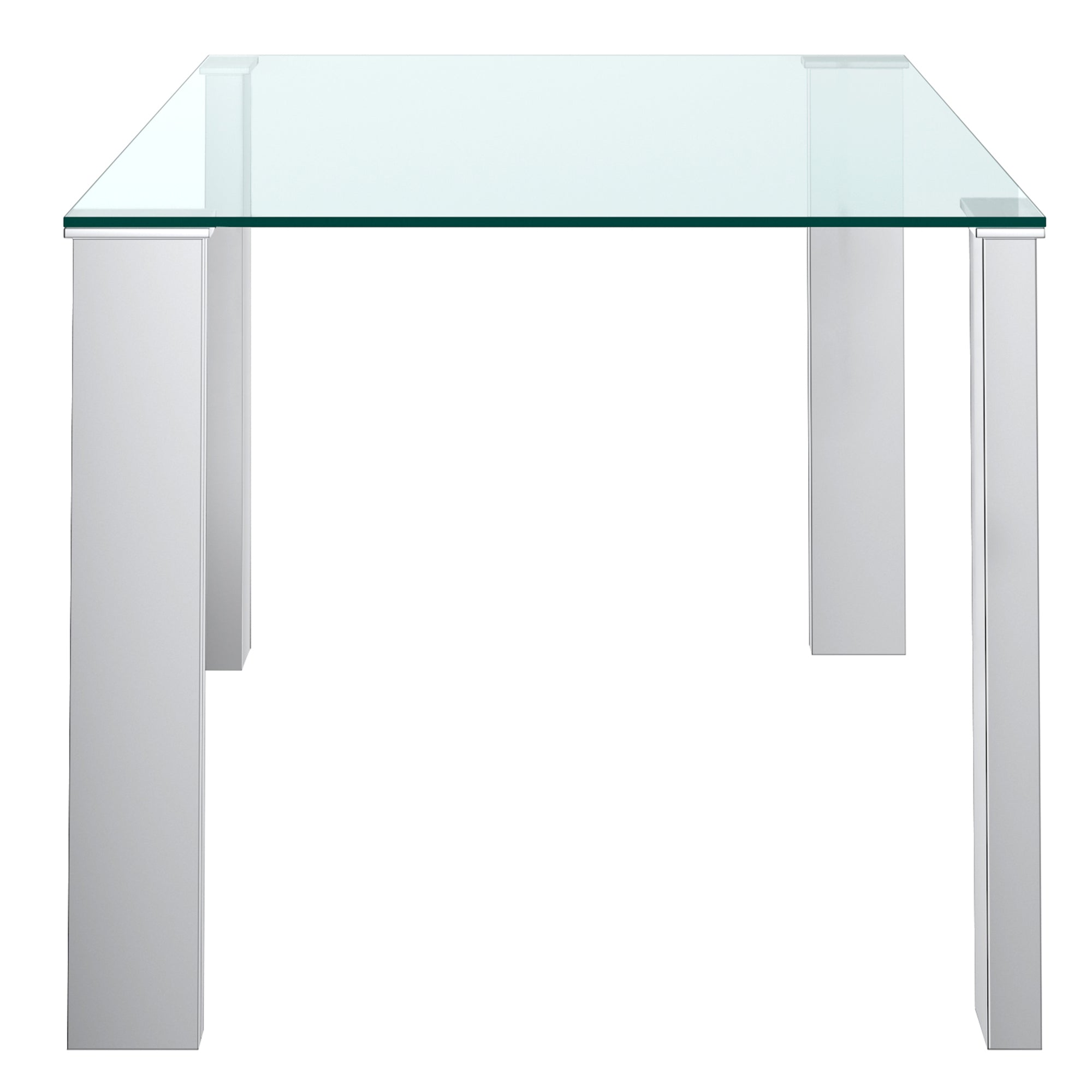 Table à manger rectangulaire Frankfurt en acier inoxydable