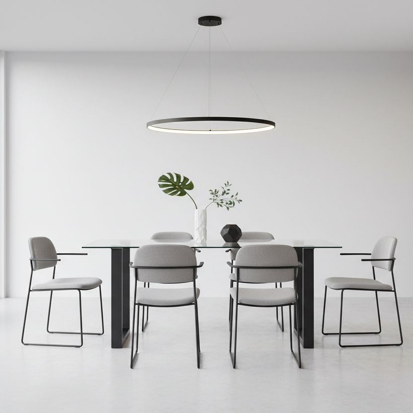 Franco Rectangular Dining Table in Black