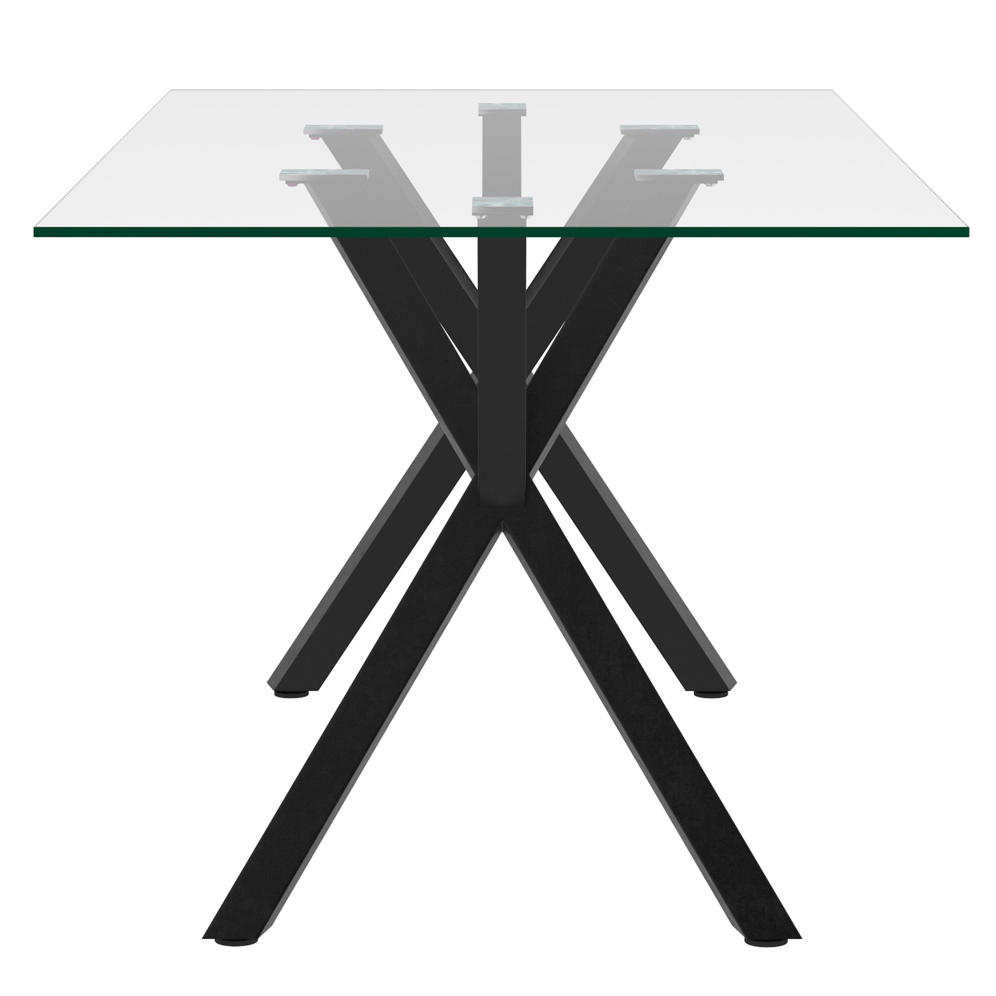 Table à manger rectangulaire Stark en noir