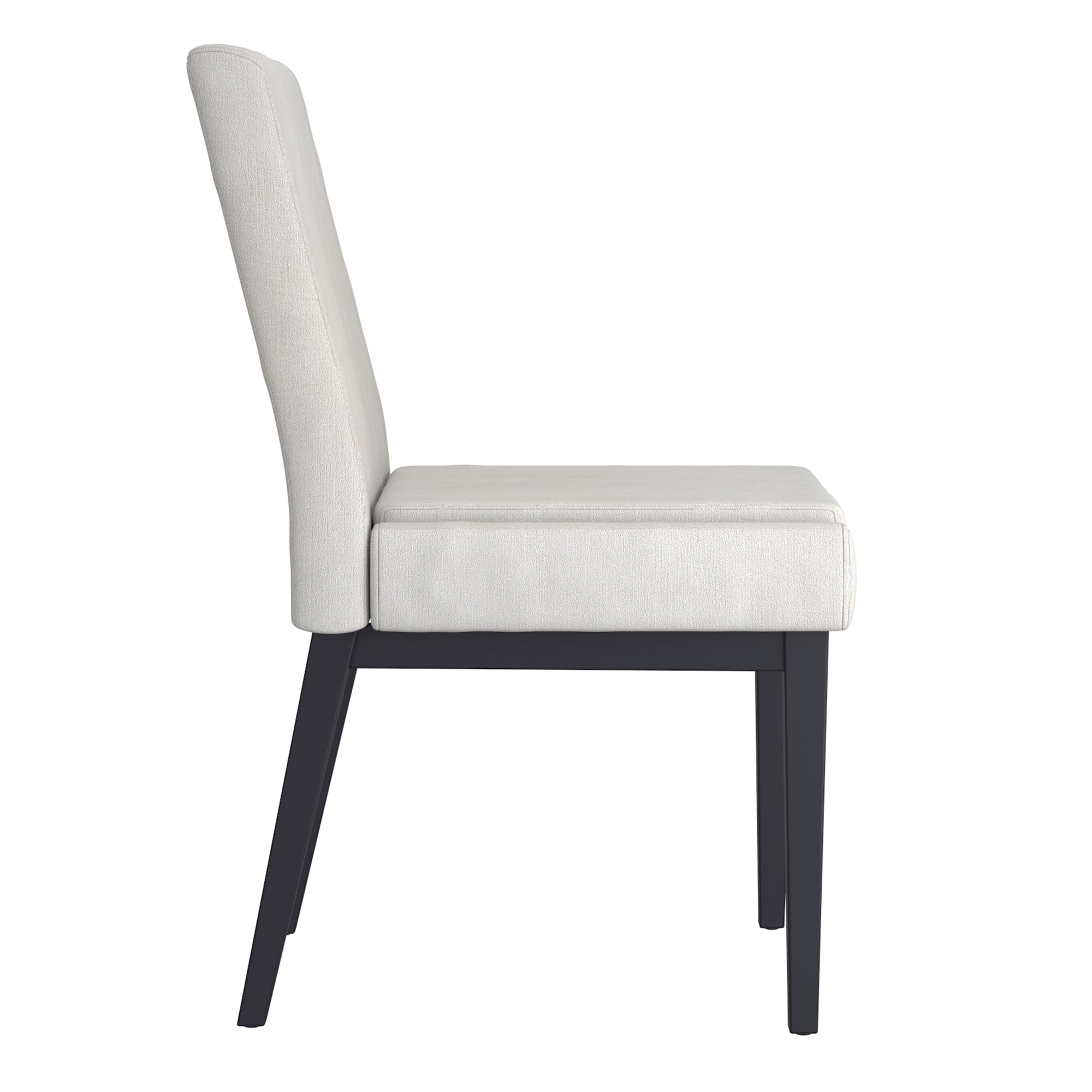 Chaise de salle à manger Cortez, lot de 2, en tissu beige et noir