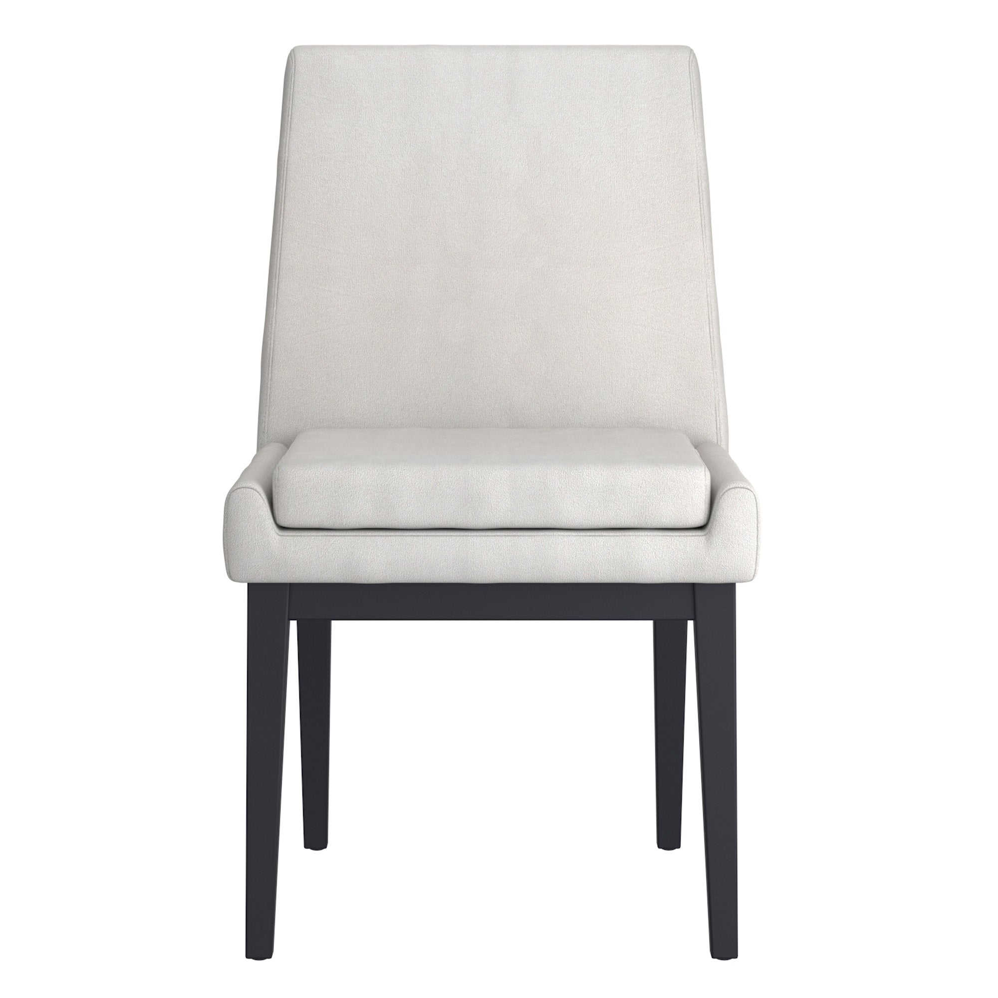 Chaise de salle à manger Cortez, lot de 2, en tissu beige et noir