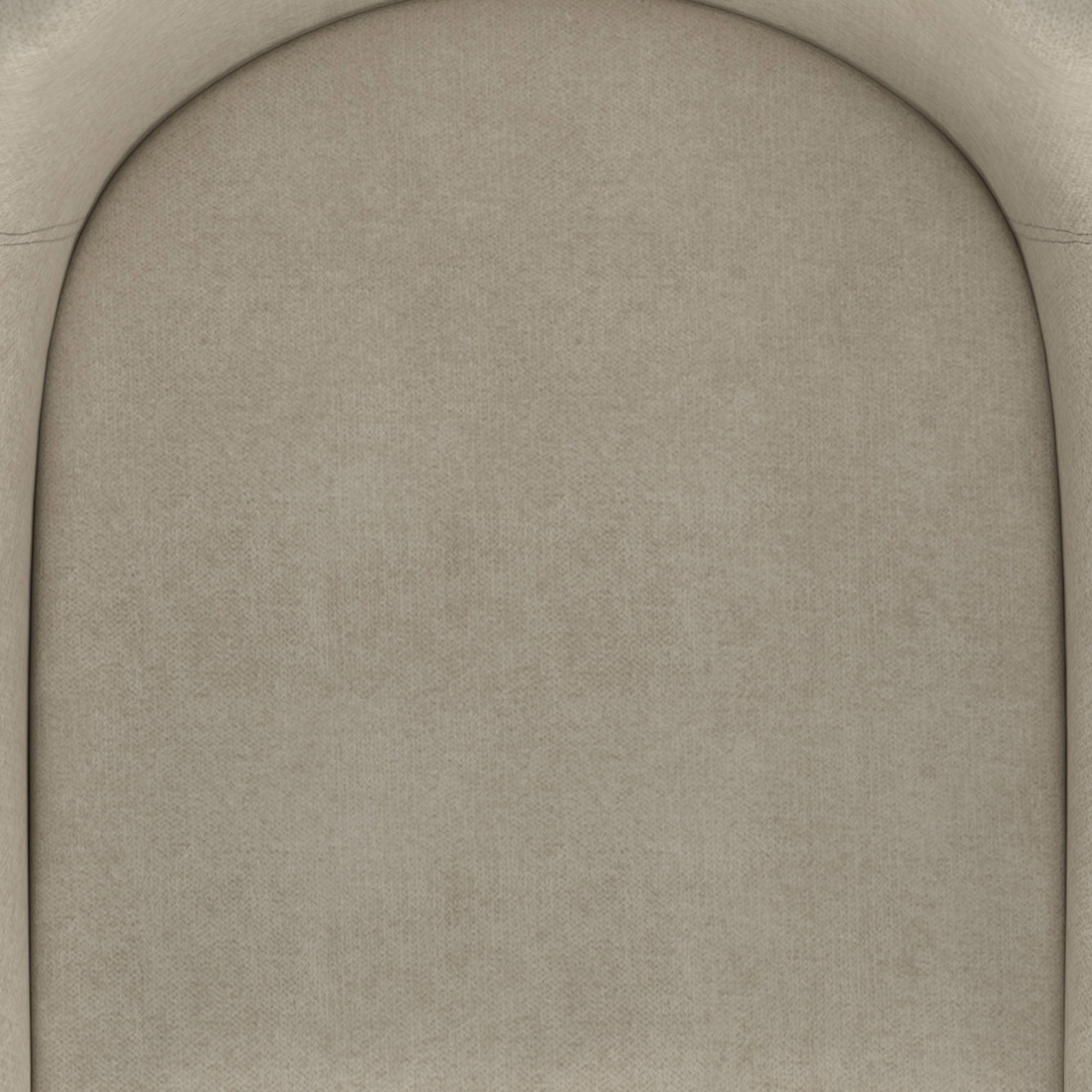 Chaise de salle à manger Bianca, lot de 2, pieds beiges et noirs