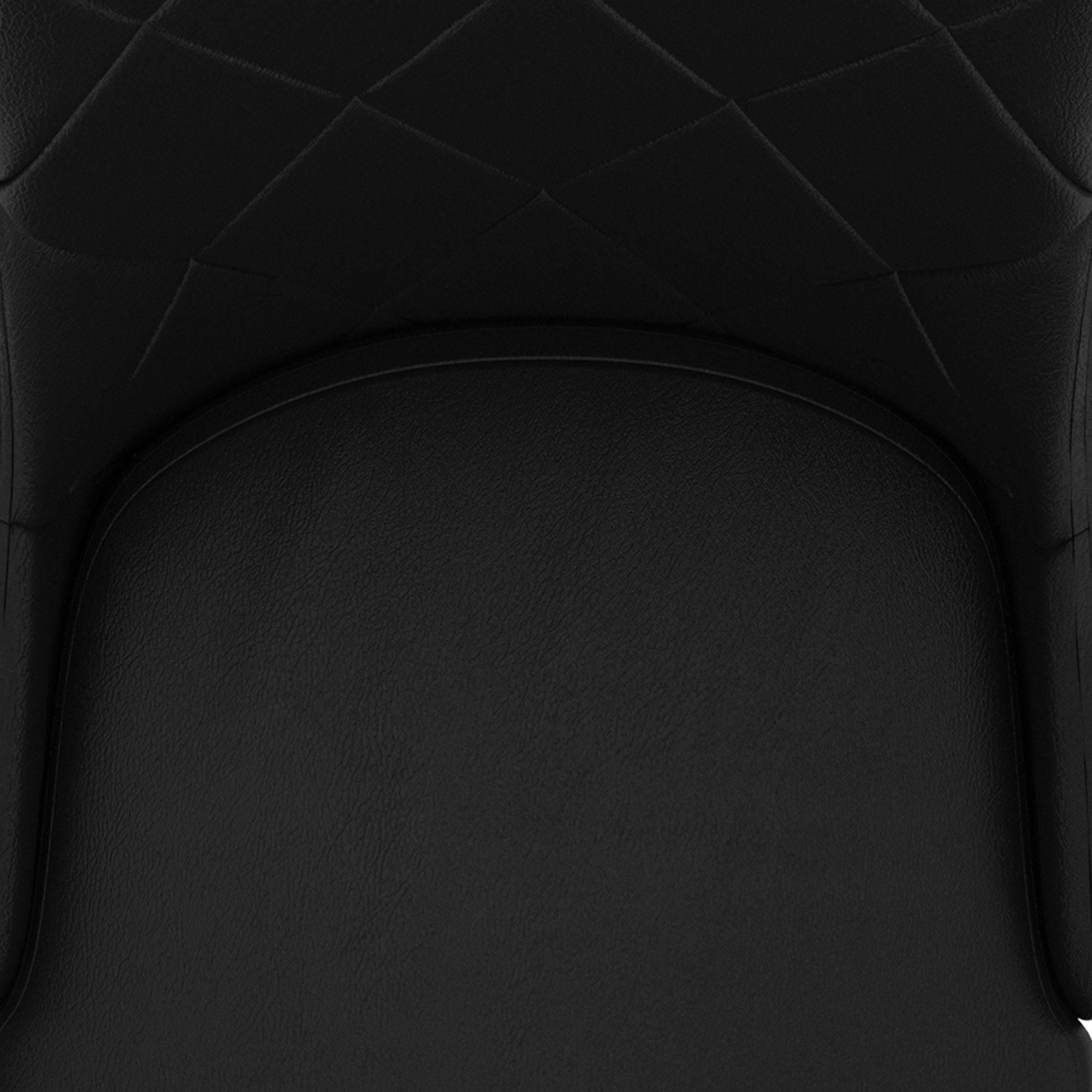 Chaise de salle à manger Devo, lot de 2, noir et chrome