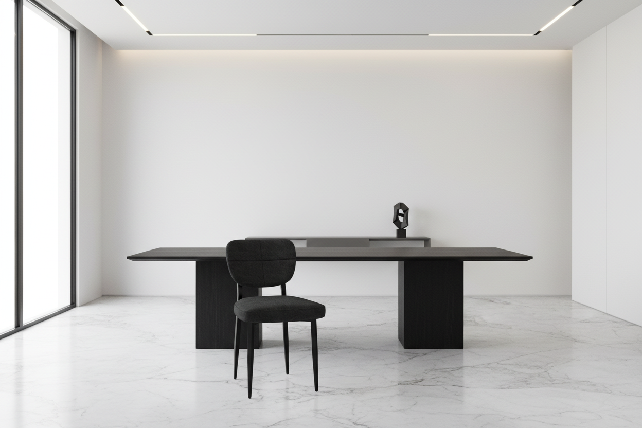 Chaise de salle à manger Zeke, lot de 2, beige et noir