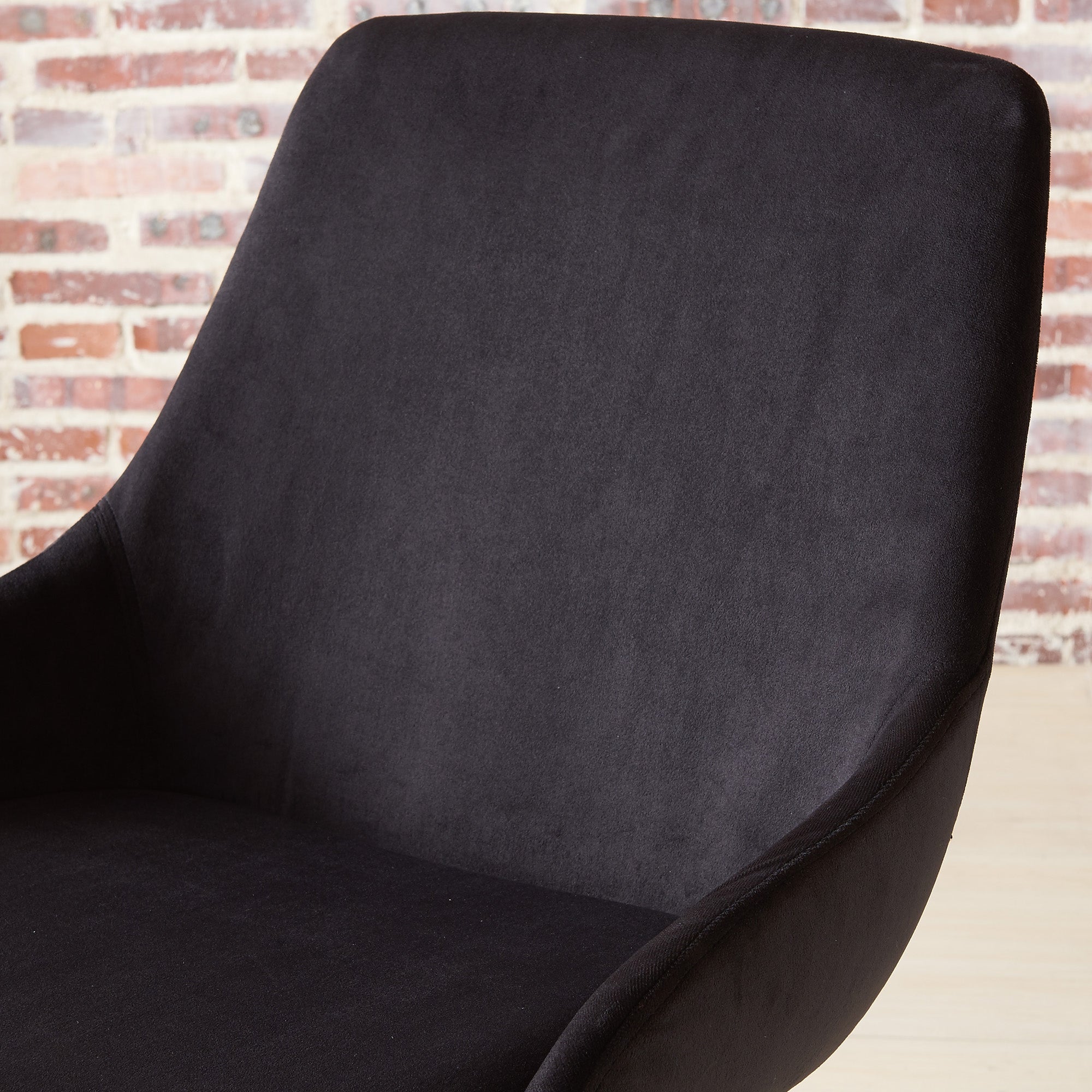 Chaise d'appoint Cassidy, lot de 2, noir et chrome