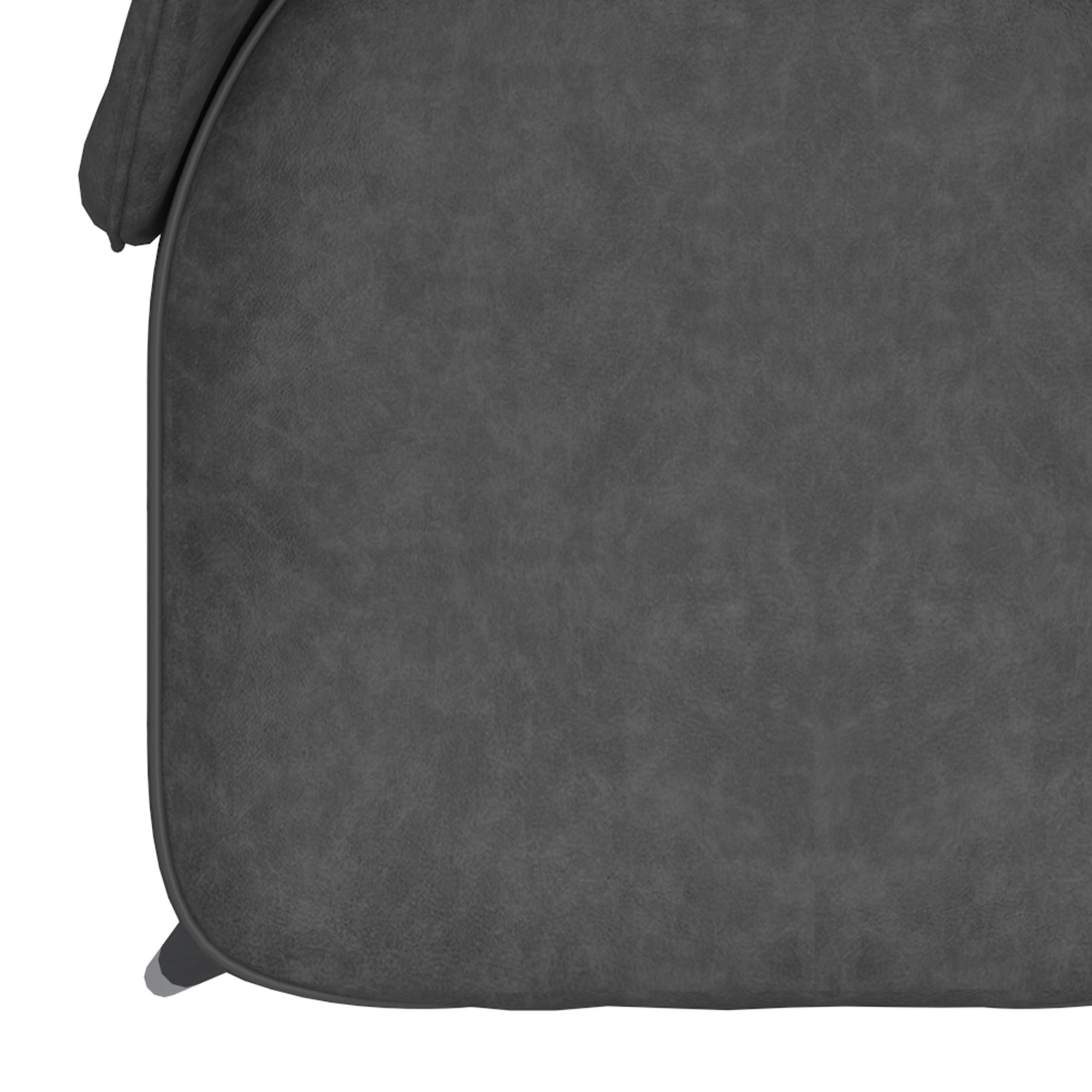 Chaises de salle à manger Silvano, lot de 2, gris vintage et noir