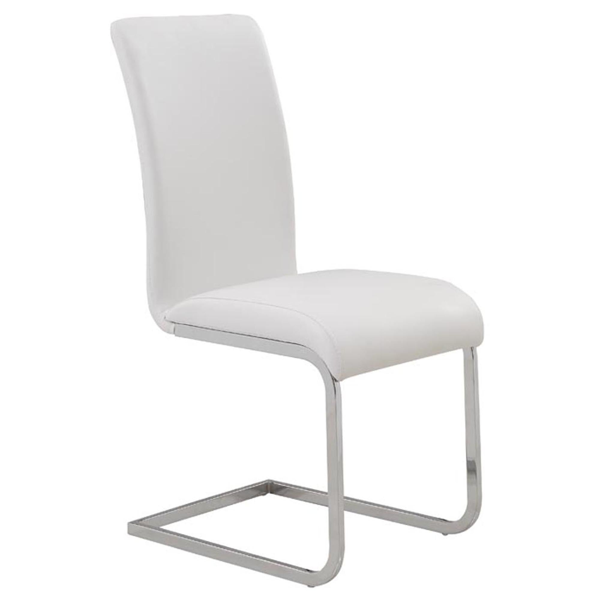 Chaise de salle à manger Maxim, lot de 2, noir et chrome