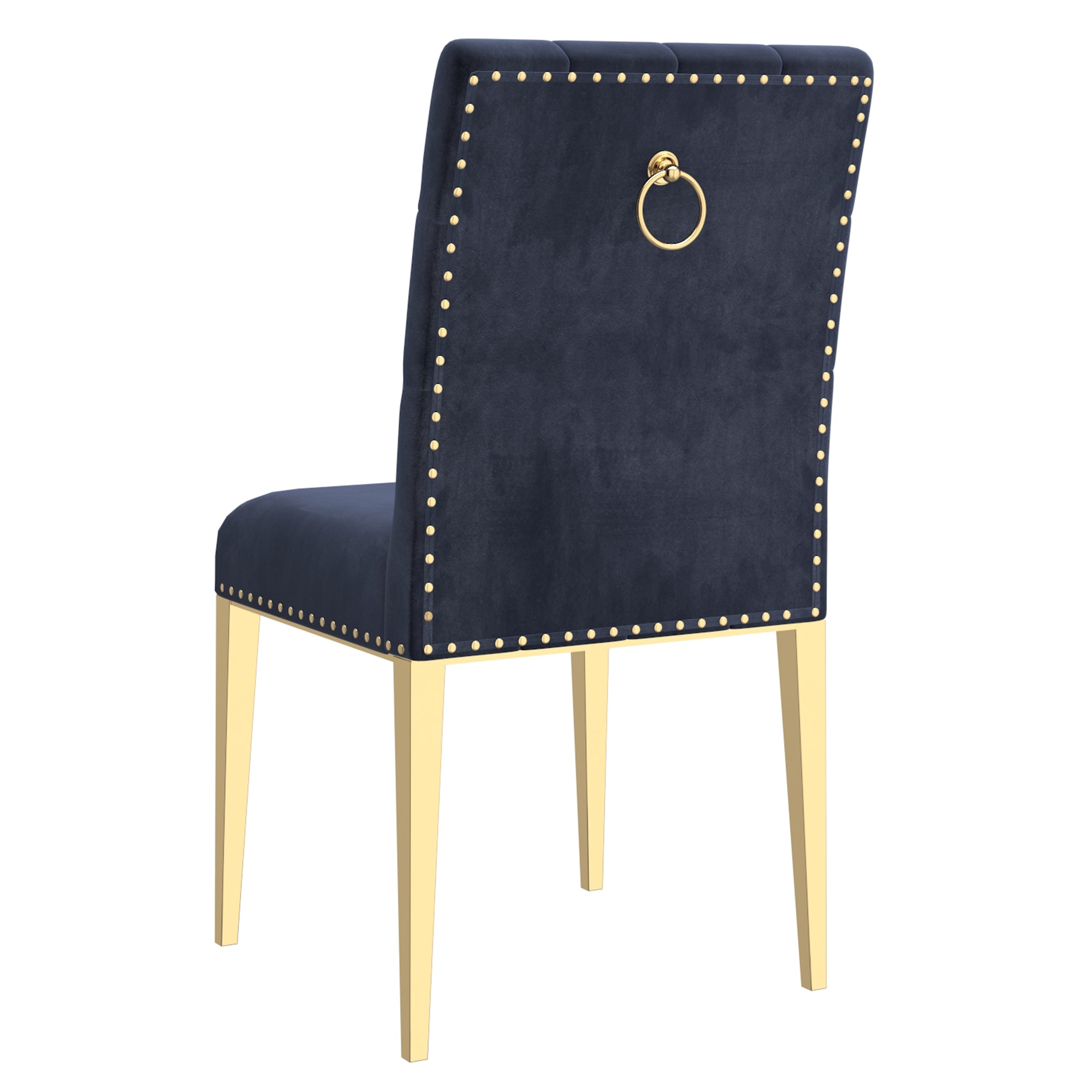 Chaise de salle à manger Azul, lot de 2, noir et or