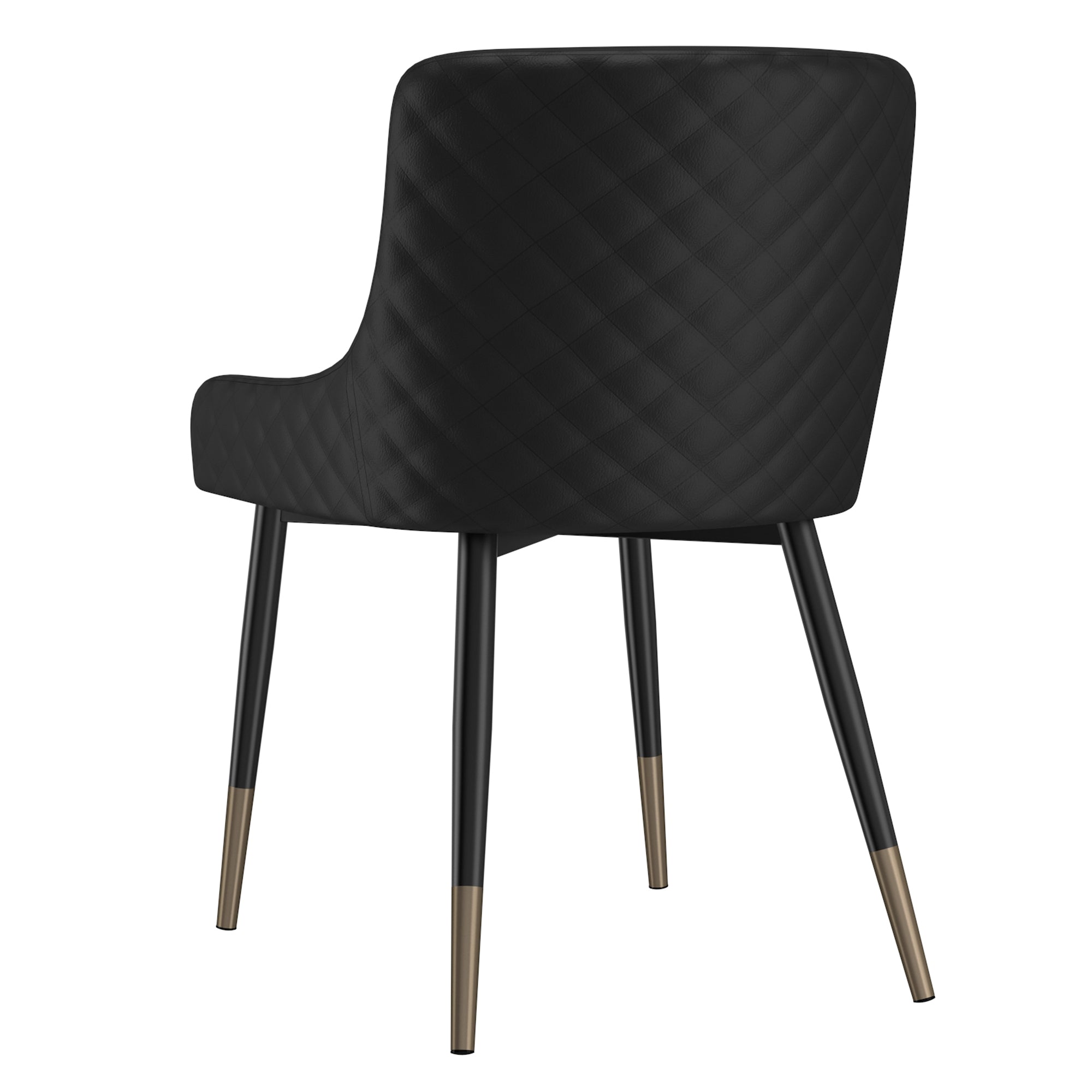 Chaise de salle à manger Xander, lot de 2, noir