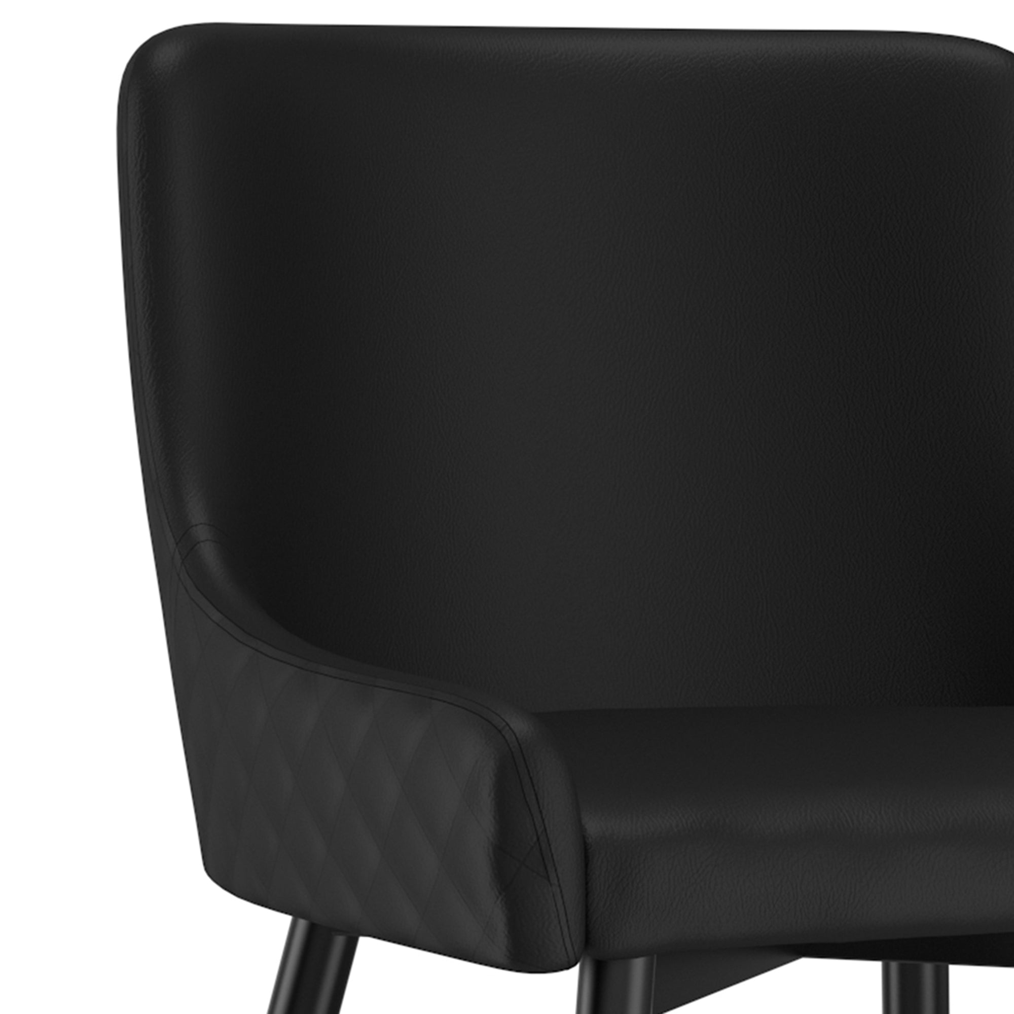 Chaise de salle à manger Xander, lot de 2, noir