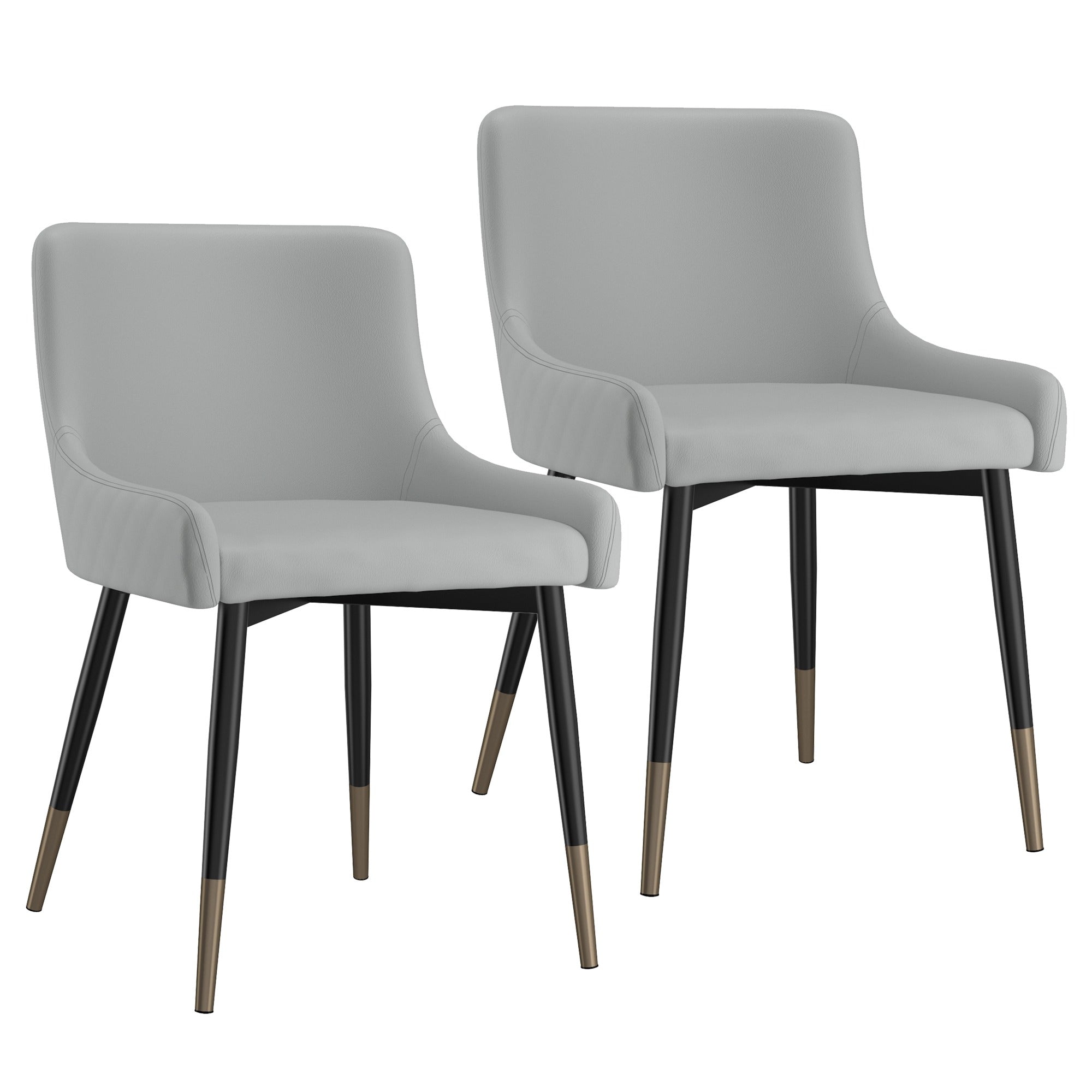 Chaise de salle à manger Xander, lot de 2, noir