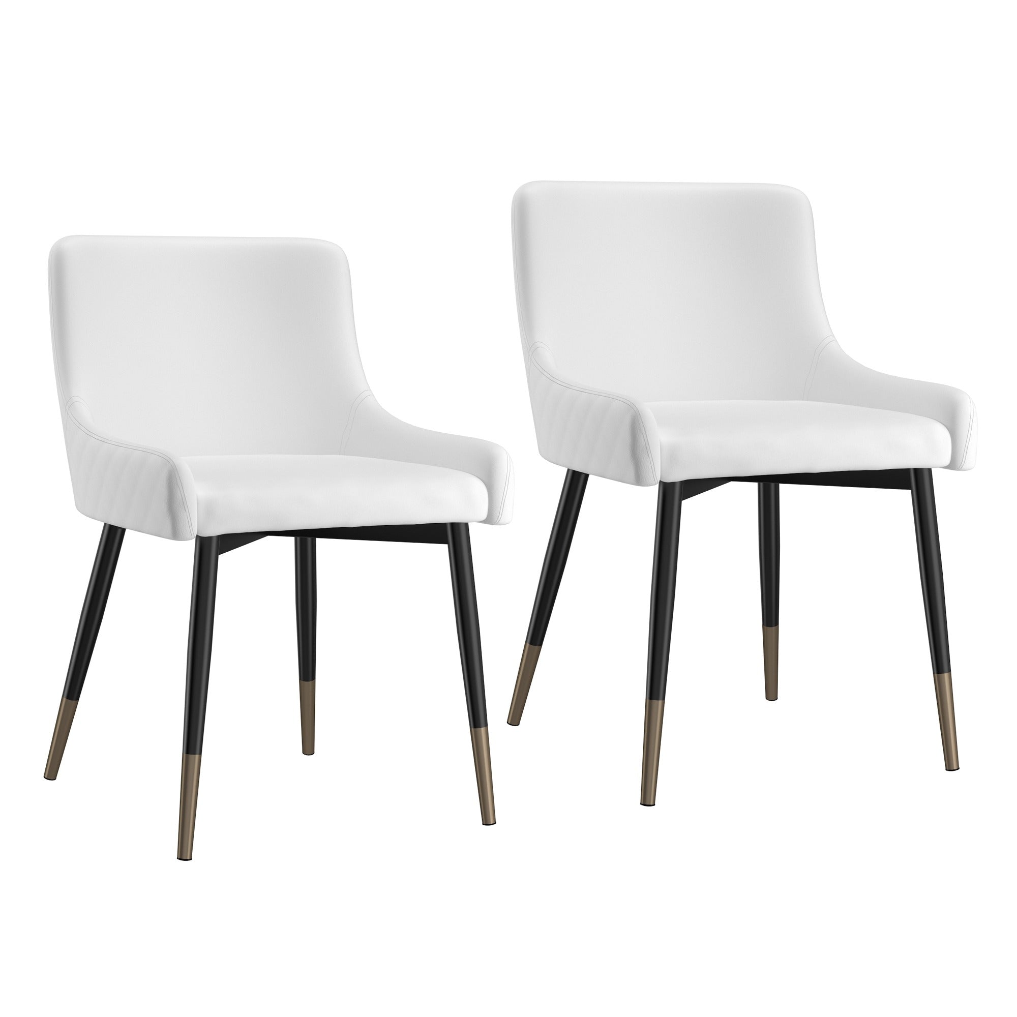 Chaise de salle à manger Xander, lot de 2, noir