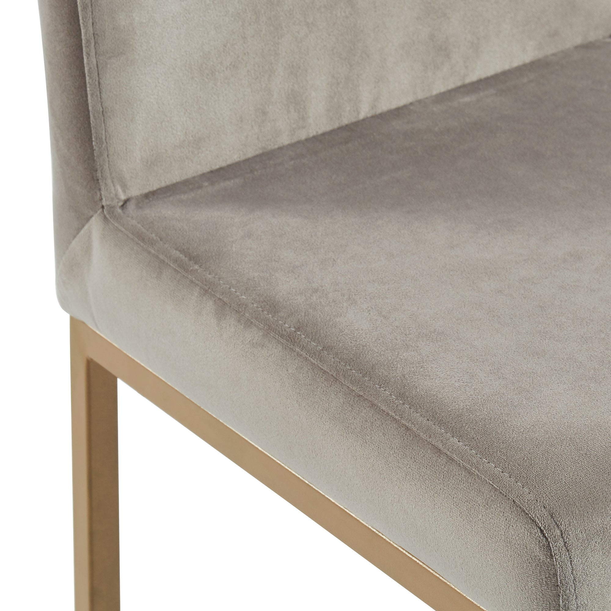 Diego-26" Counter Stool-Grey/Aged Gold, Set of 2