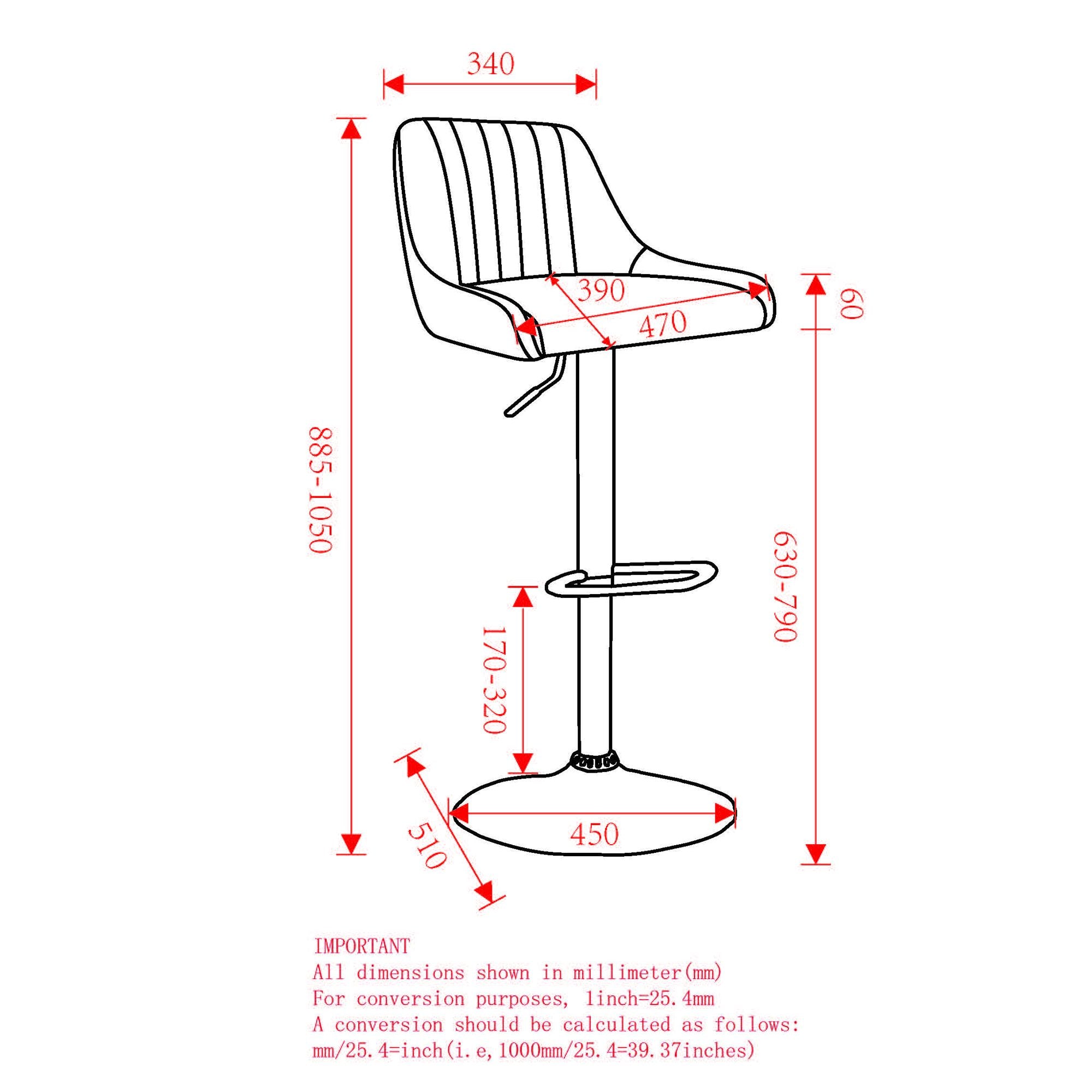 Tabouret élévateur Kron-Air, lot de 2