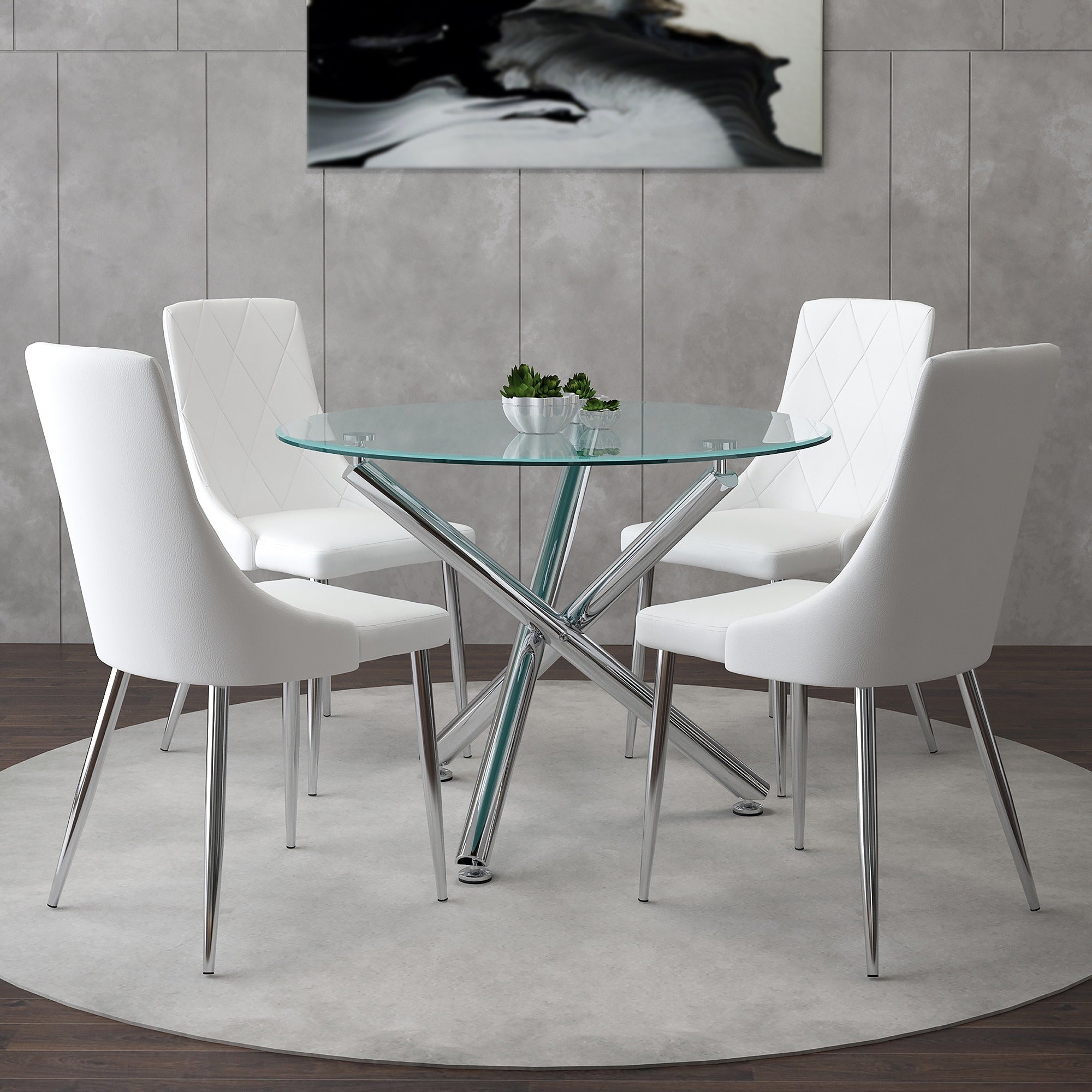 Solara Ii Devo Bk-5Pc Dining Set