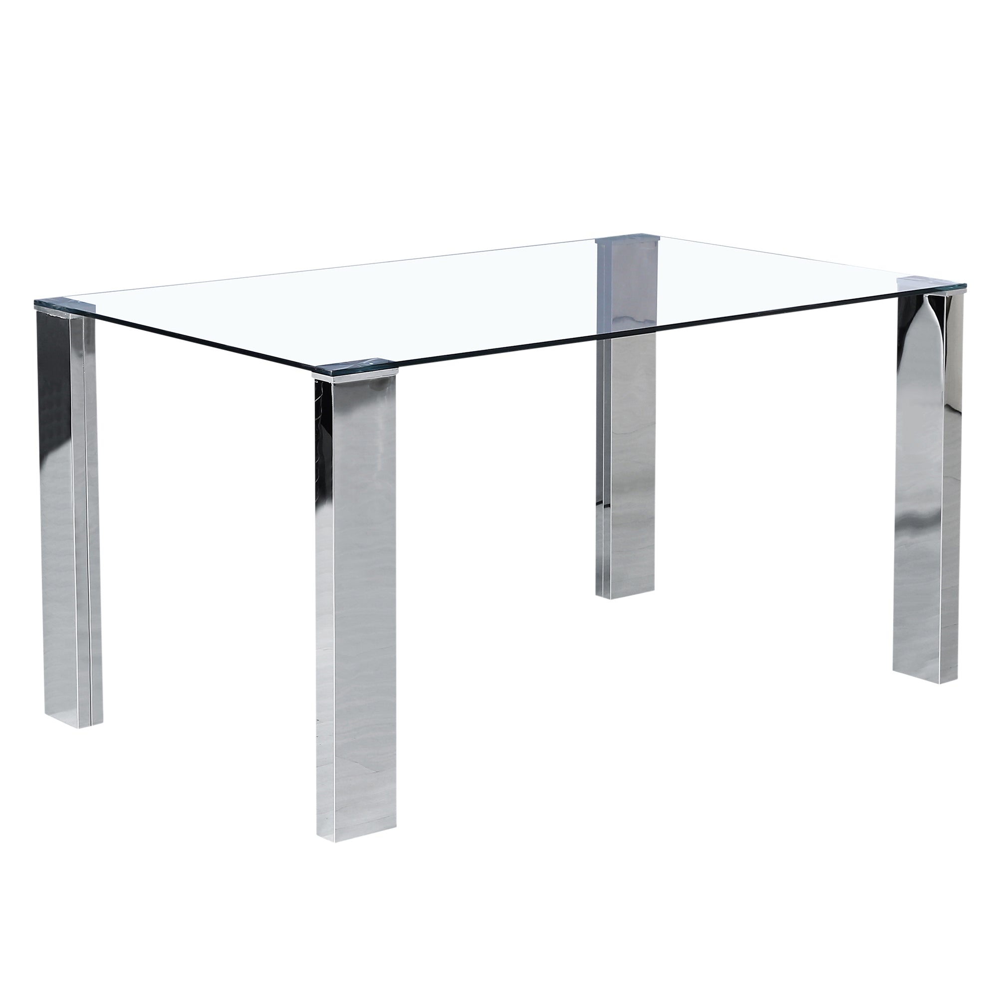 Ensemble de salle à manger Frankfurt/Maxim 5 pièces en chrome