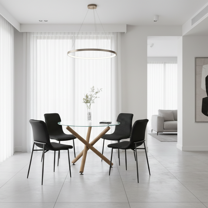 Carmilla Brixx Blk-5Pc Dining Set