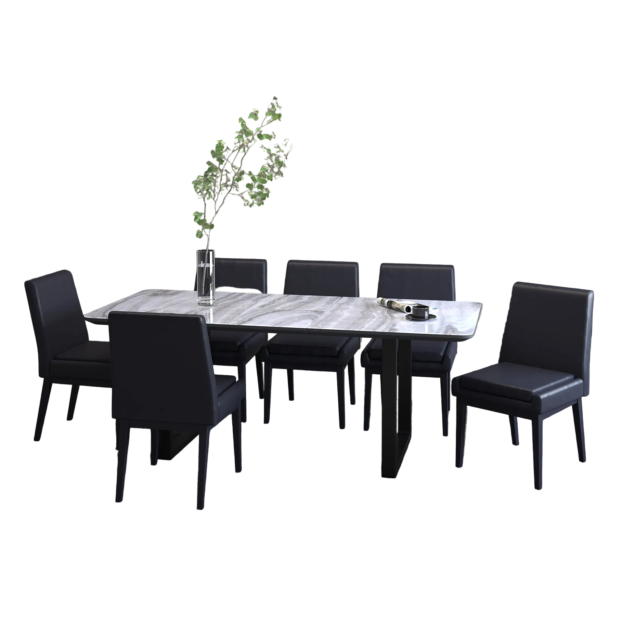 Gavin Cortez Blk Bk-7Pc Dining Set