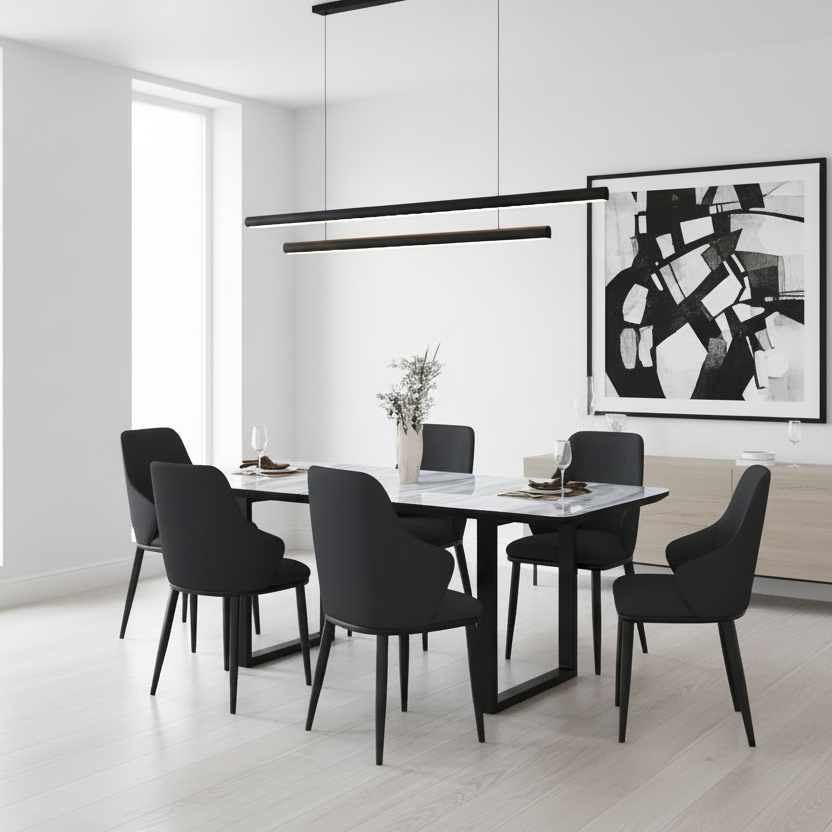 Gavin Kash Blk-7Pc Dining Set
