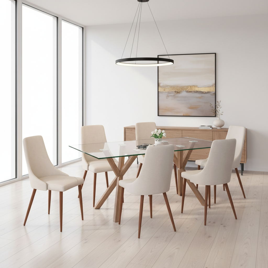 Ensemble de salle à manger Stark Wal Cora BG-7 pièces