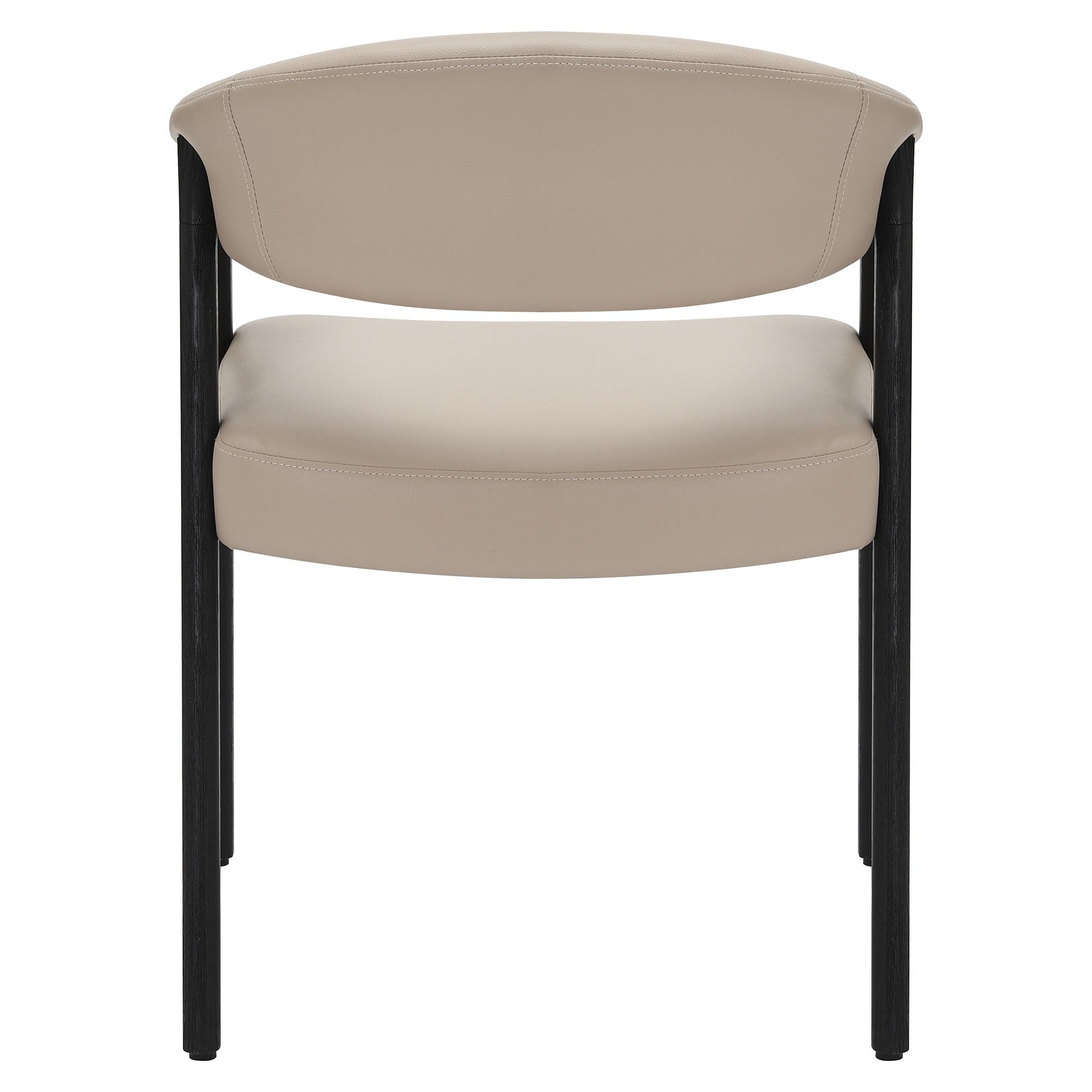 Tovas/Bexley 7pc Dining Set - Black Oval Table with Mushroom Chair