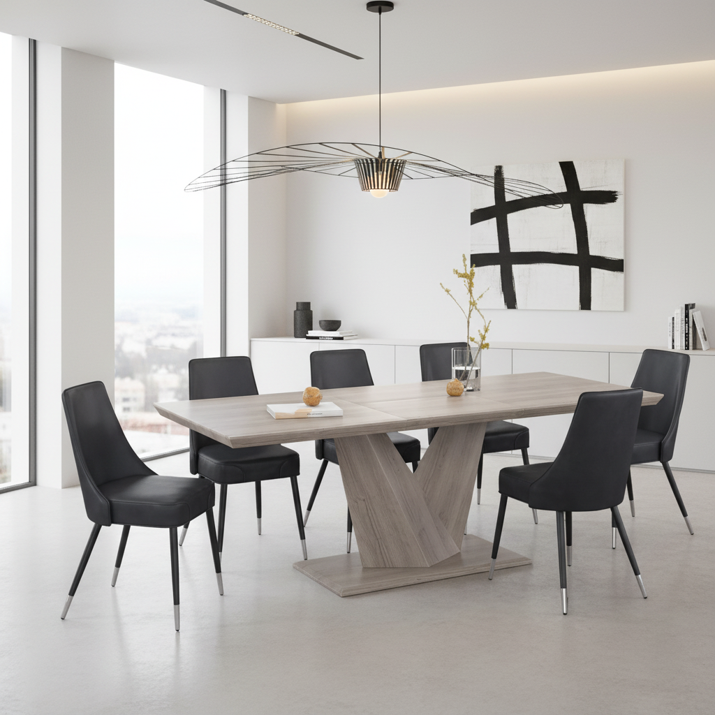 Ensemble de salle à manger Eclipse Ok Silvano Gy-7 pièces