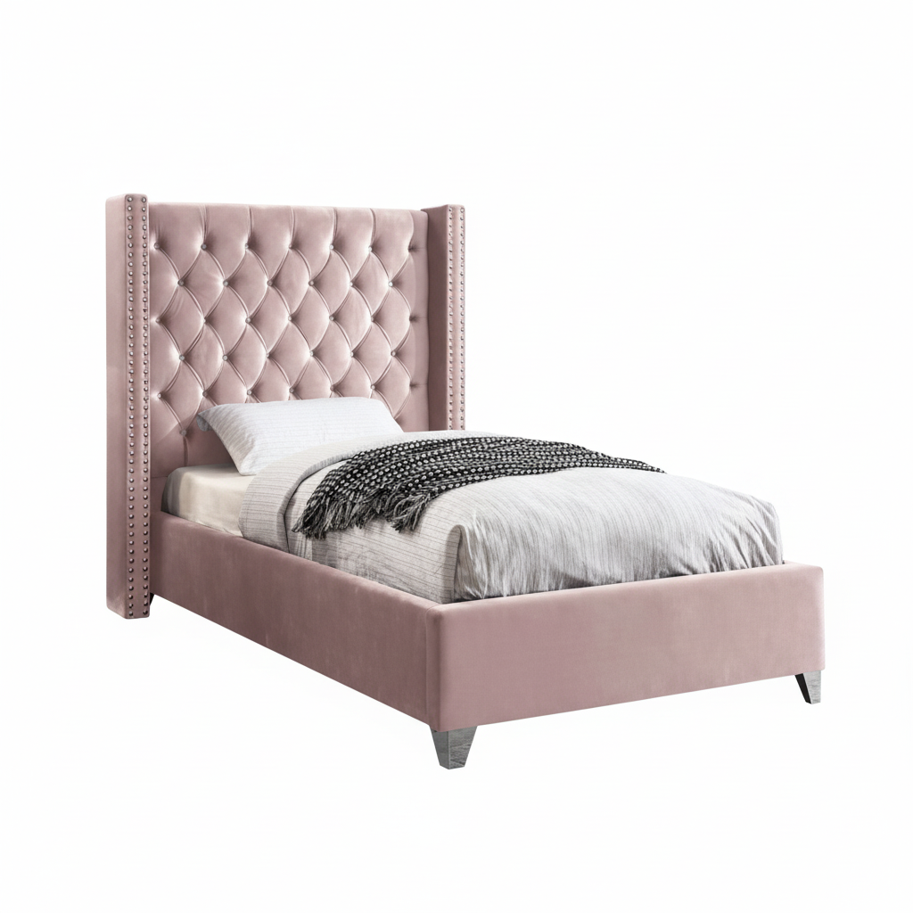 Lit rose de style contemporain IF-5895