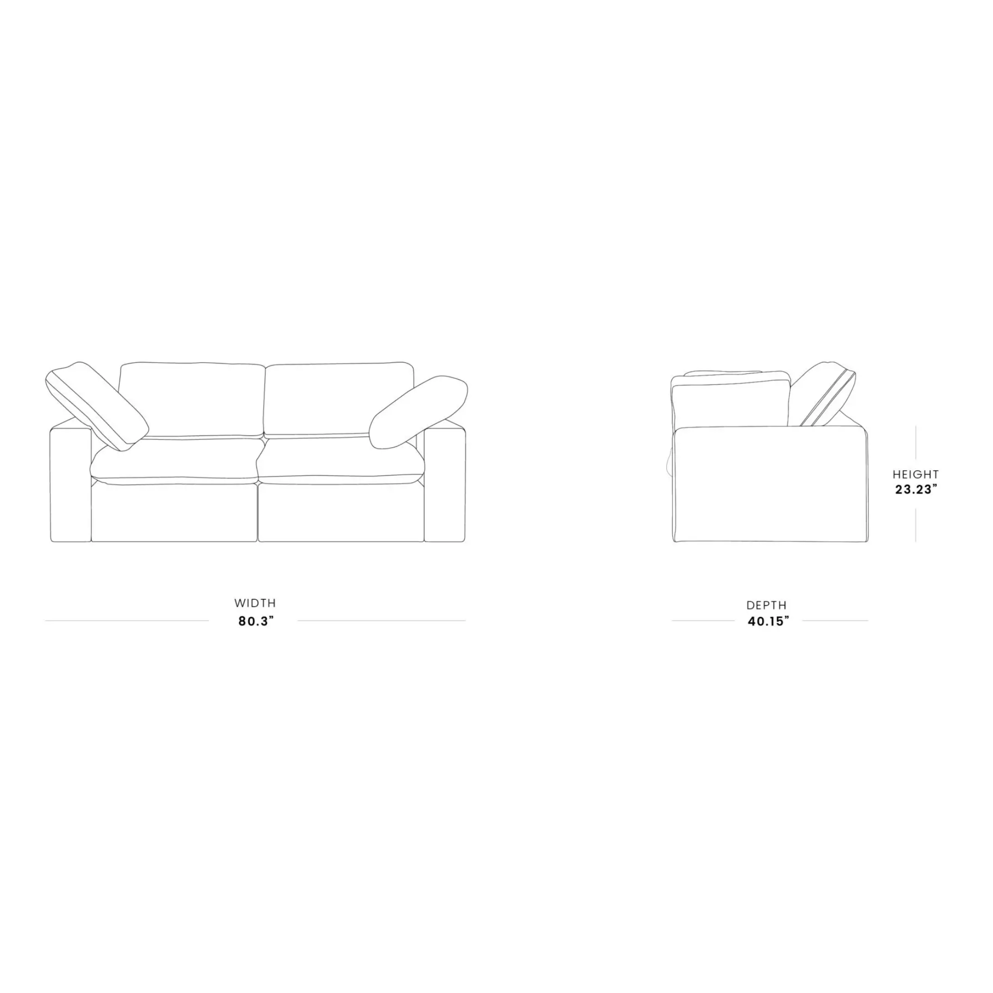 Zen Sky Cloud Sectional Sofa