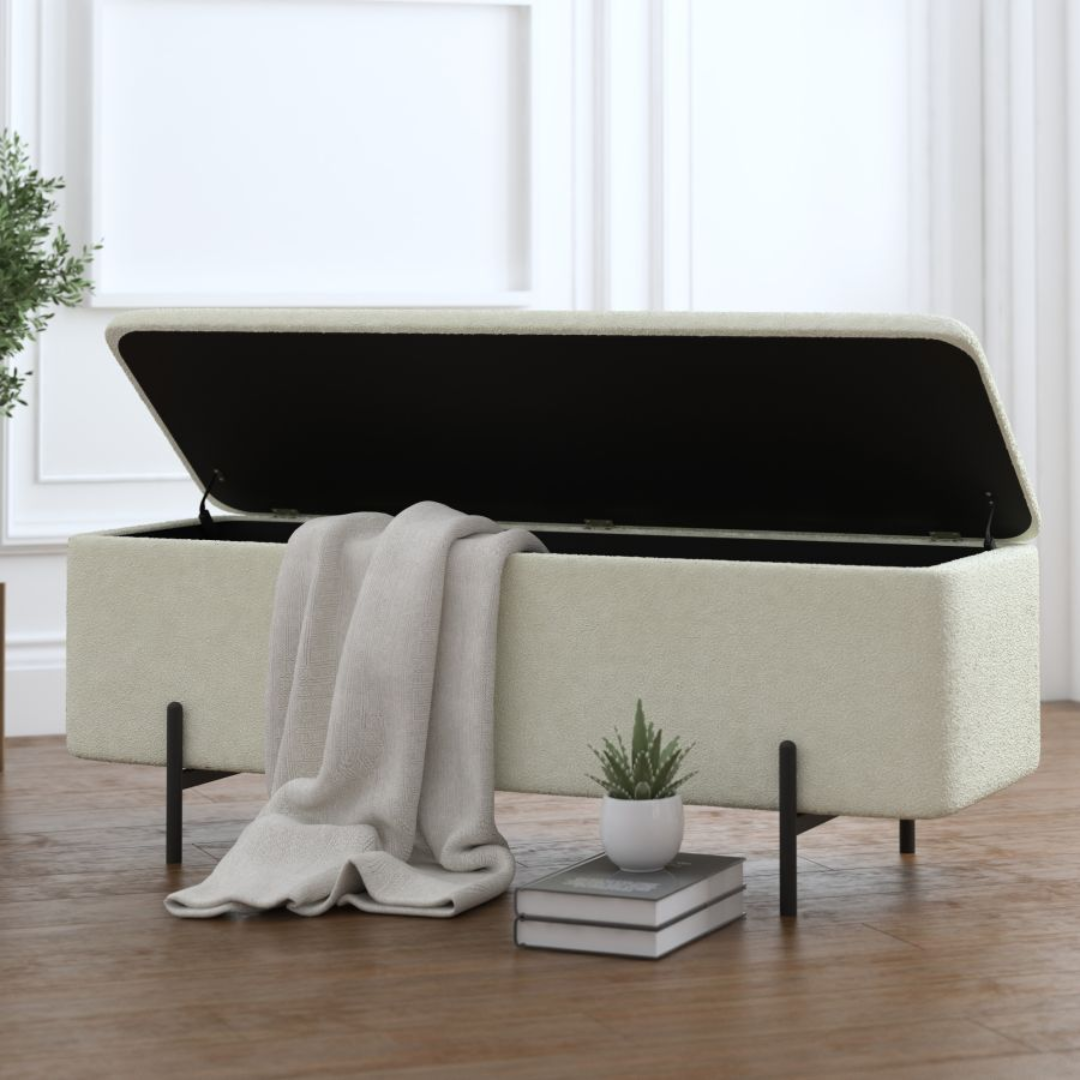 Banc ottoman de rangement Erzo