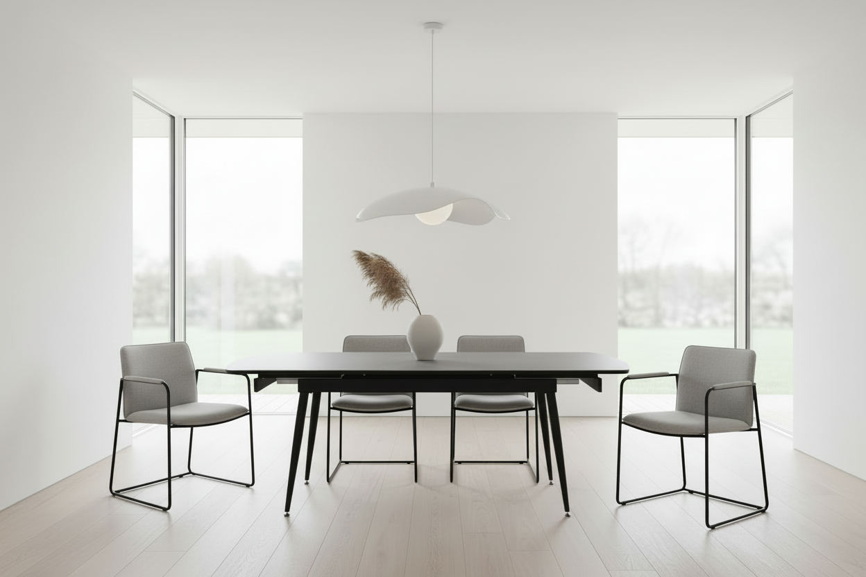 Fabian Dining Table - Light Grey