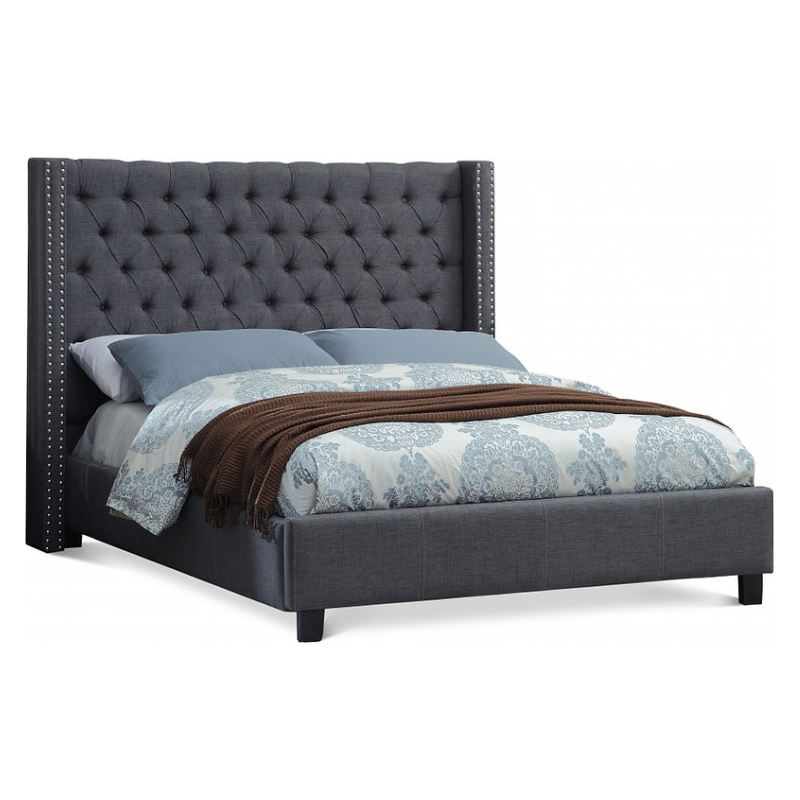 IF-5897 Grey Queen Bed