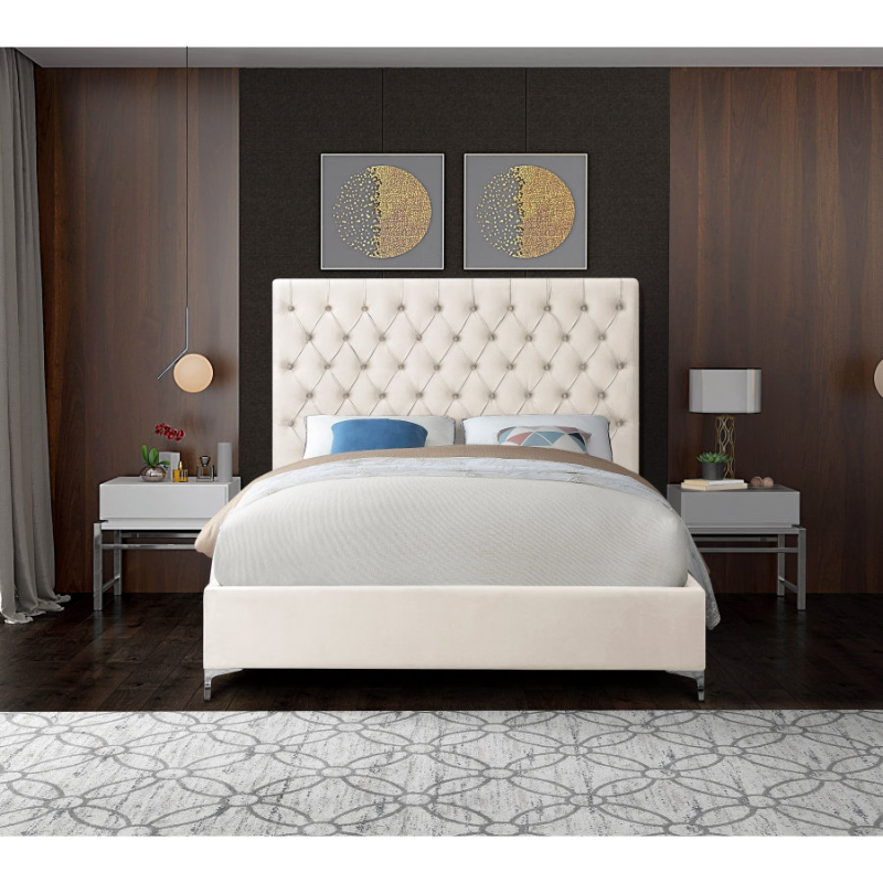 IF-5642 Creme Double Bed