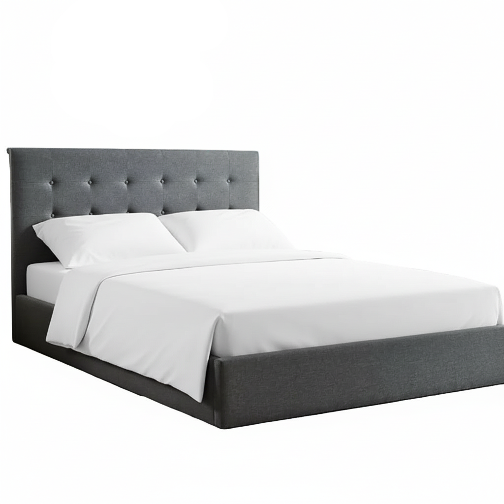 Lit de rangement en tissu gris IF-5445