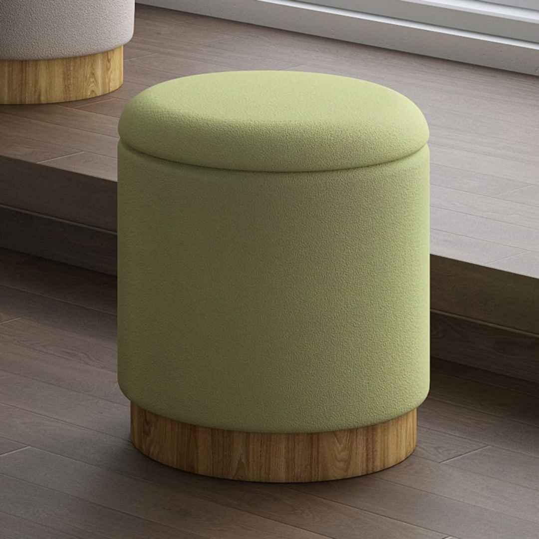 Pouf de rangement rond Alya
