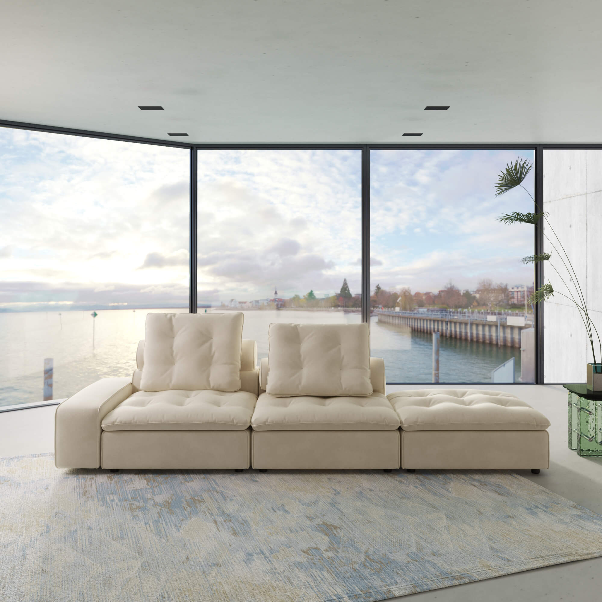 Sky Cloud Deluxe Adjustable Sectional Sofa