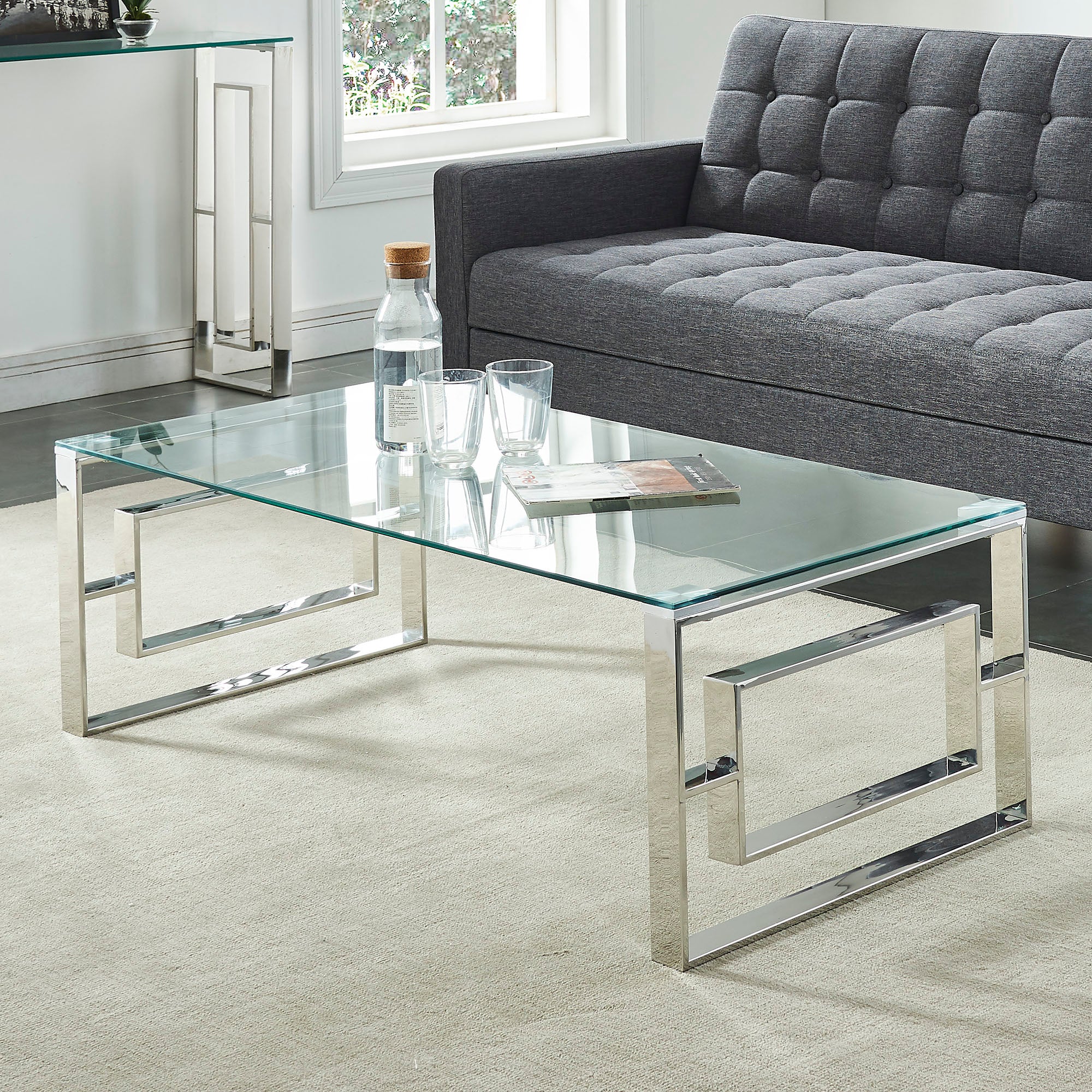 Eros Coffee Table-Silver