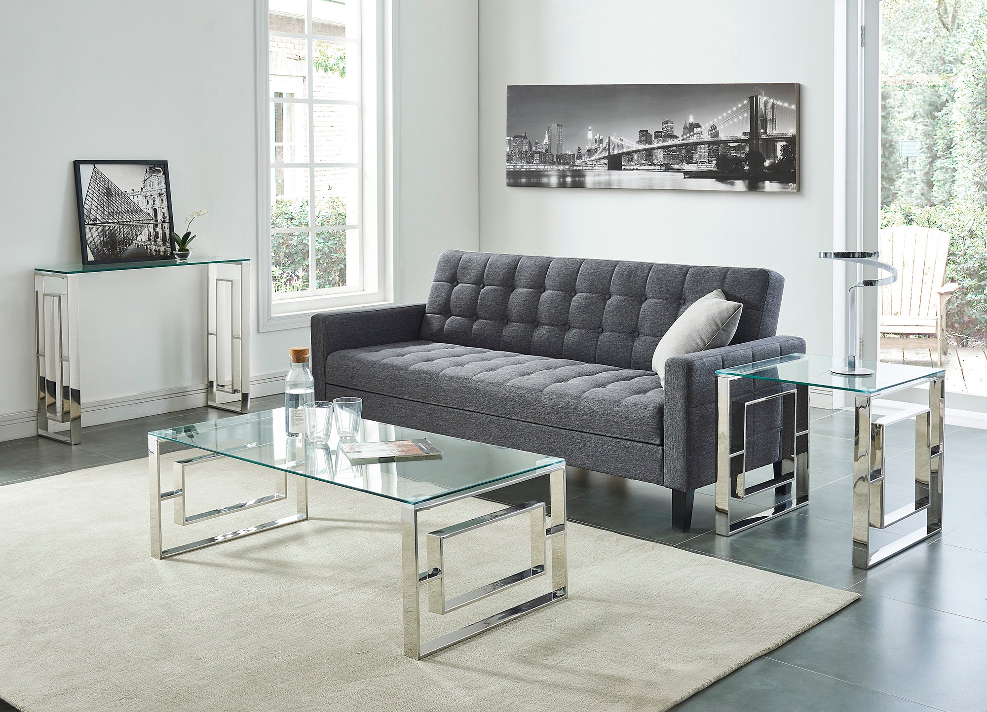 Eros Coffee Table-Silver